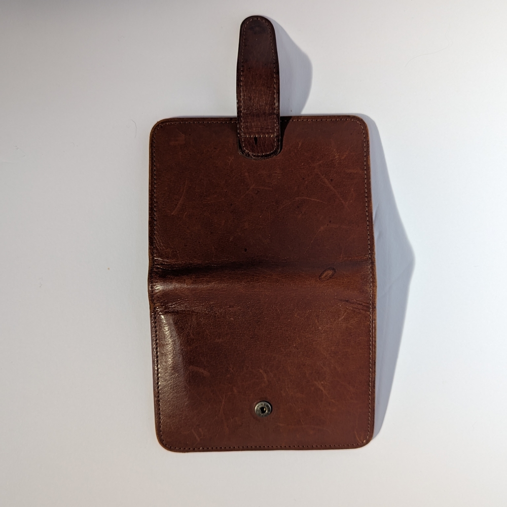 Coach Brown Leather Snap Wallet - Picture 2 of 7
